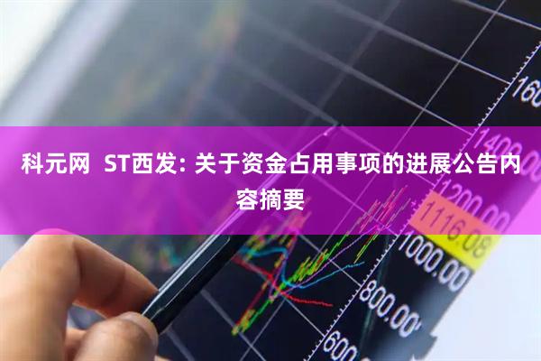 科元网  ST西发: 关于资金占用事项的进展公告内容摘要