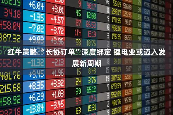 红牛策略 “长协订单”深度绑定 锂电业或迈入发展新周期