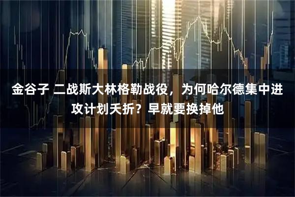金谷子 二战斯大林格勒战役，为何哈尔德集中进攻计划夭折？早就要换掉他