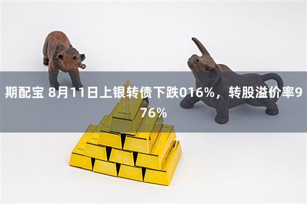 期配宝 8月11日上银转债下跌016%，转股溢价率976%
